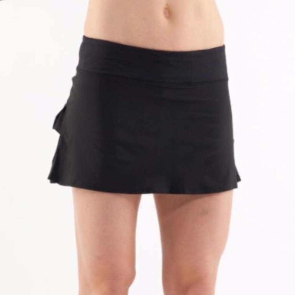 lululemon pace setter black skirt pleated